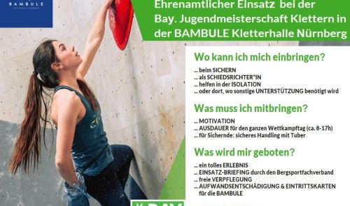 Artikelbild zu Artikel 'Bayerische Jugendmeisterschaft Klettern'